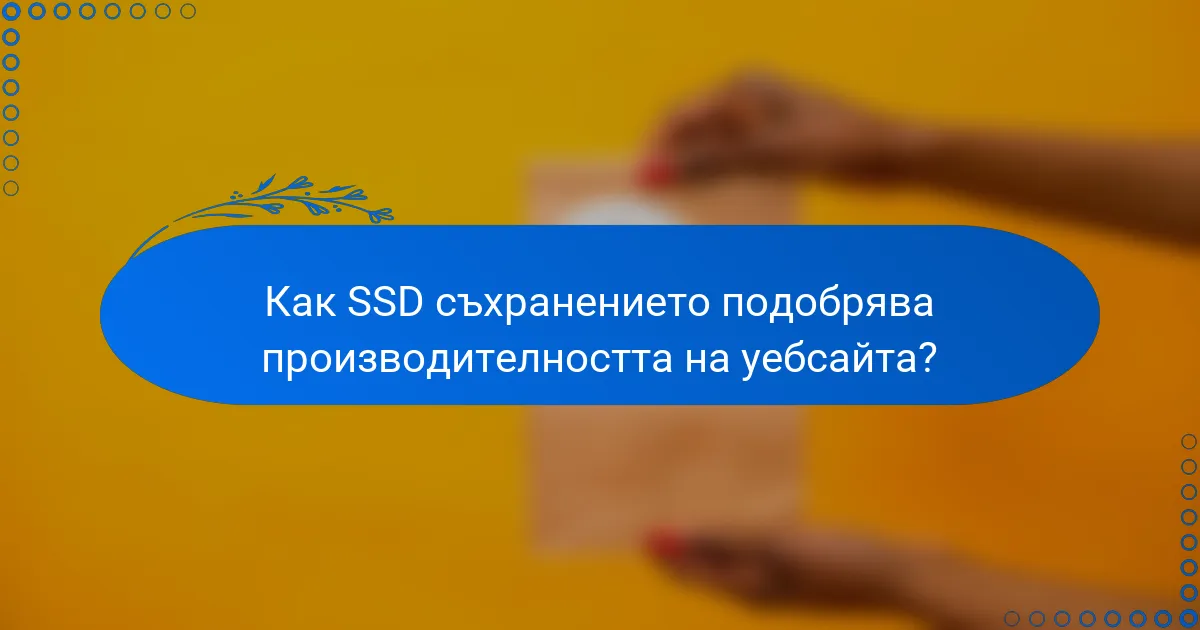 Как SSD съхранението подобрява производителността на уебсайта?