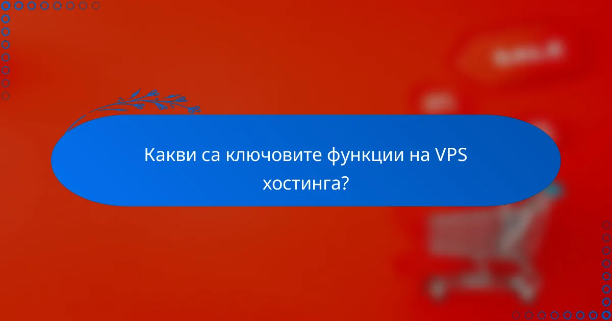 Какви са ключовите функции на VPS хостинга?